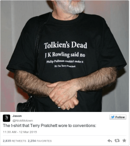 terry Pratchett is dead rising ape